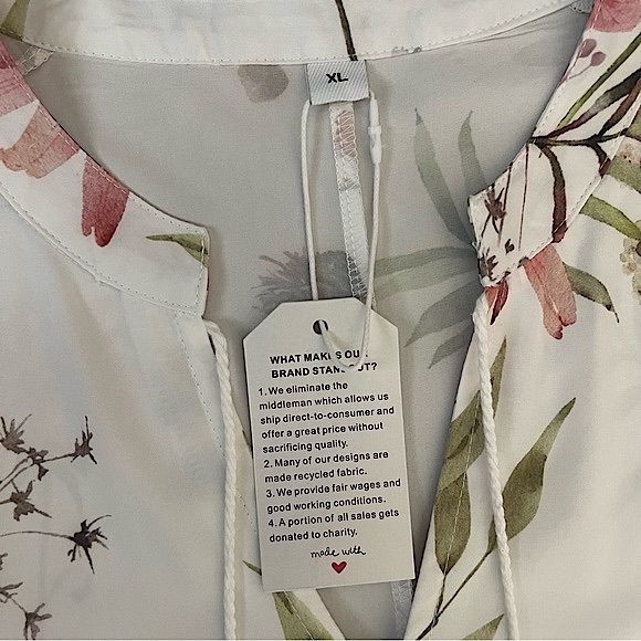 NWT White Floral Maxi Dress Women’s Size XL from Cherieday - Picture 2 of 12